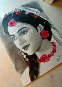 Radha Krishna Painting Handmade Draw