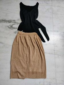 Beige Skirt