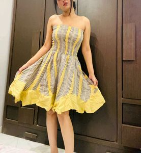 Beautiful Linen Barbie Style Dress