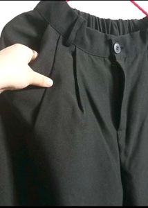 Urbanic Black Wide Leg Trousers