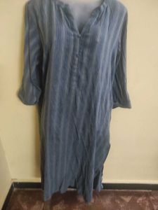 4xl libas Stylish Blue Striped Kurta