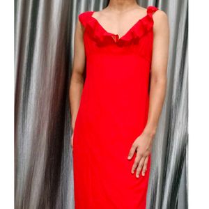 Boohoo Red Dress