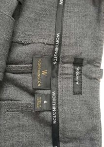 Gray Flare Leg Pants - 30