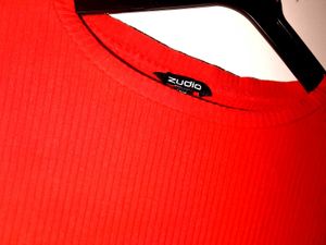 red crop top for western wear