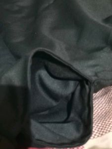Black Shiny Nylon Skirt