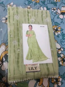 Elegant Green Saree (3 Piece Available)
