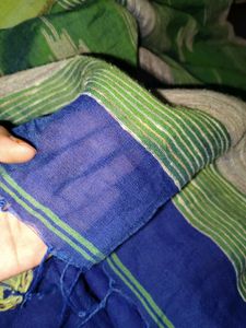 Elegant Blue &amp; Green Saree