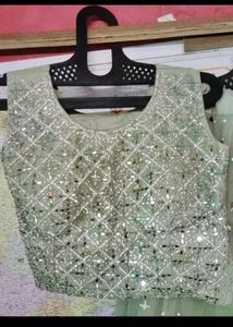 Fancy Olive 🫒 Green Lehenga Choli And Dupatta