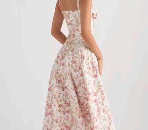 Pink Floral Printed Dress