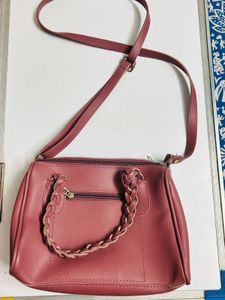 Elegant Pink Quilted Sling Bag 💗