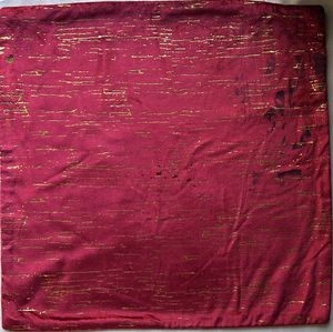 45x45 Velvet Red Maroon Festival Cushion Cover