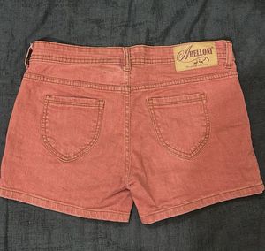 Abelloni denim mini shorts