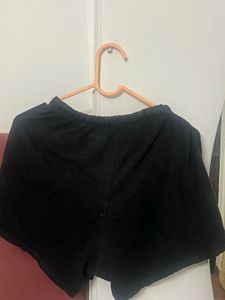Black lounge night suit shorts