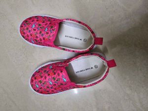 Pink Nautical Print Slip-On Shoes