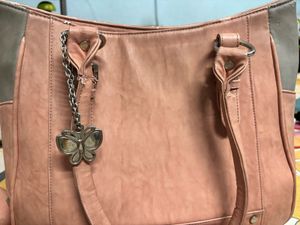 BEAUTIFUL PEACH HANDBAG