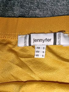 Yellow Button Tie Top