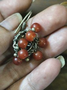 Semi-Precious Carnelian Stone Jhumkies