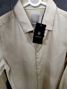 RARE RABBIT satin Beige Shirt