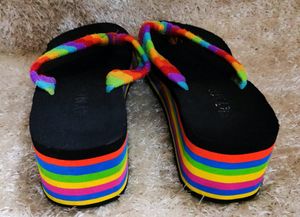 Multicolored Rubber Slippers
