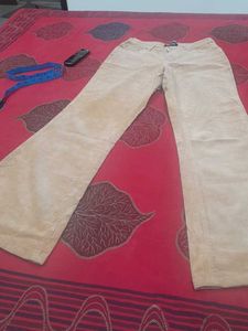 Tan Corduroy Flare Pants