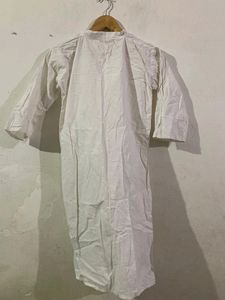 White Daily Cotton Kurta (Women)