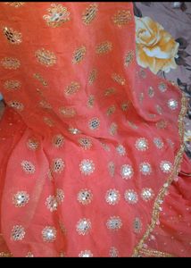 Sequence Work Premium Gorgette Saree