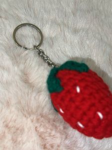 Cute Strawberry Keychain