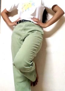 Pure Cotton Straight Fit Jeans