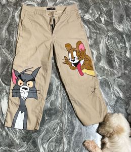 Tom and Jerry Cartoon Painted Pants