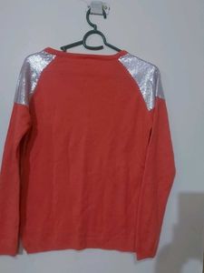 Peach Coloured Acrylic Sweater