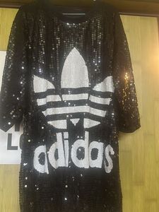 Black Sequence Adidas Dress