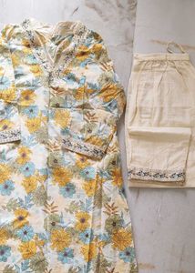 Floral Print Kurta Set
