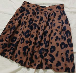 Animal Print Mini Skirt