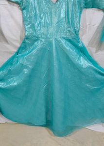 Beautiful Sea Green Gown Frock For Women