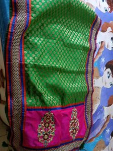 Green And Pink Dupatta