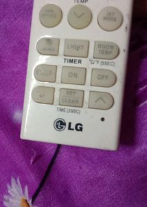 LG AC Remote In Working Condition