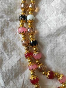 Multiple Color Beaded long Necklace
