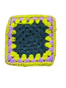 Crochet Granny Square Table Mat with Coasters Set
