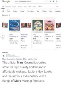 MARS The City Paradise Chandigarh Eyeshadow Palett