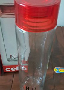 Cello Glass Bottle 2 Piece Set New With Box
