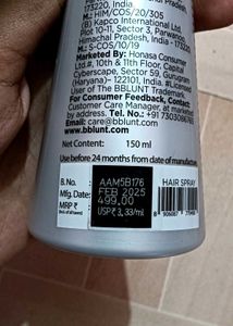BBLUNT Heat Protection Hair Mist