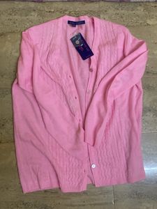 Knitted pink ajio cardigan