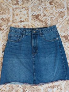 Blue Denim Skirt