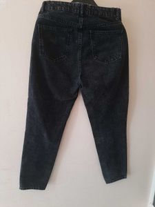 Zara Charcoal Mom fit denim
