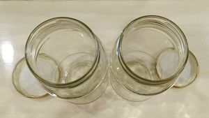 Set Of 2 Glass Jars, Capacity 500ml Each