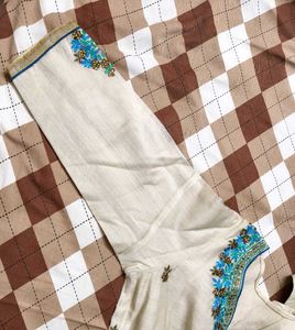 Festive Wear Women Silk Embroidered Suit Set