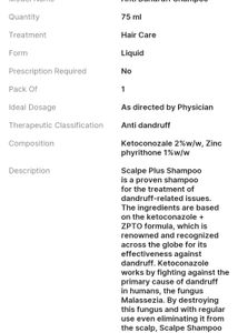 Pack Of 2 Scalpe Plus Anti Dandruff Shampoo