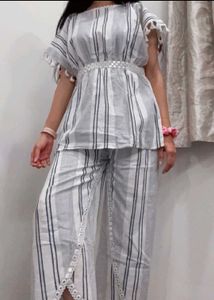 Striped Co-ord Set.  Size: S