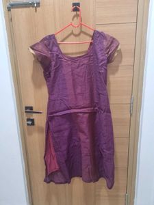 Square Neck Kurta With Lining