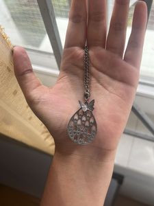 Butterfly Drop Pendant Necklace